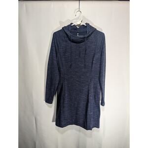 Kuhl Athletic Hoodie Cowl Neck Dress with Thumb Holes Pockets Long Sleeve Small